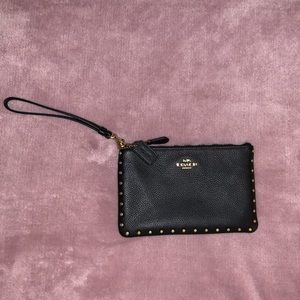 Coach Small Wristlet with Rivets